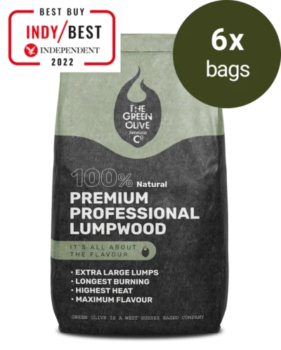 Premium Professional Lumpwood Charcoal 10kg x 6 Bags
