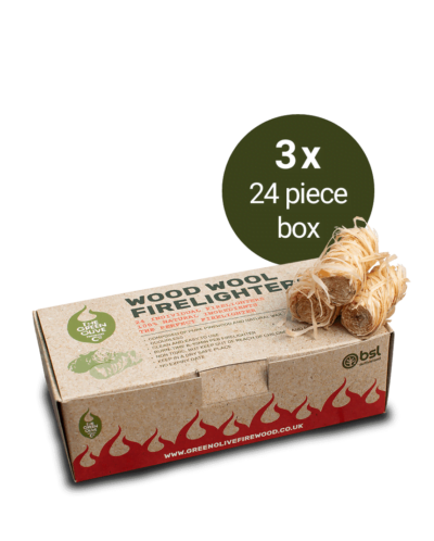 Wood Wool Firelighters – 3 Boxes