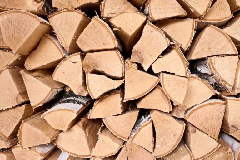 firewood logs stocked