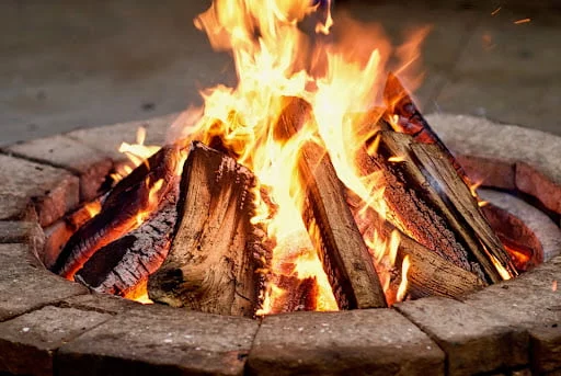 An example of a well-constructed fire pit