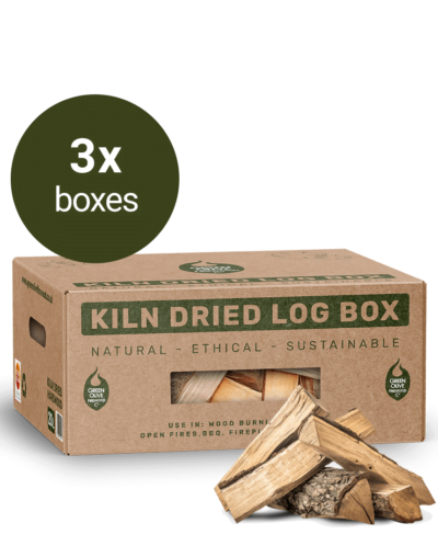 British Kiln Dried Logs 5kg x 3 Boxes