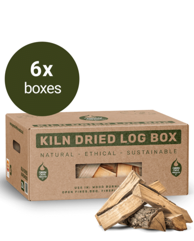 British Kiln Dried Logs 5kg x 6 Boxes
