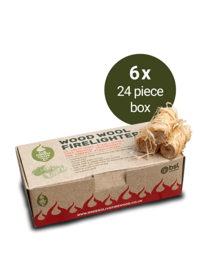 Wood Wool Firelighters – 6 Boxes