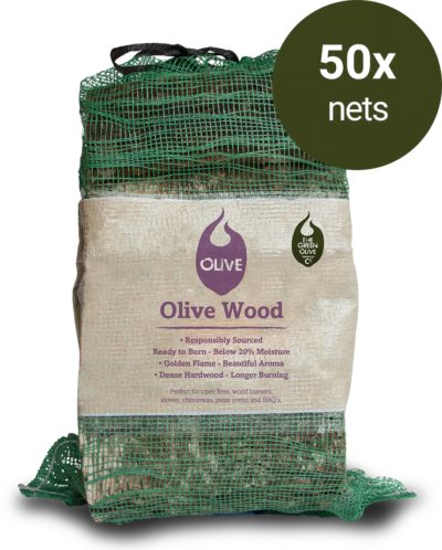 Olive Wood Logs 20L x 50 Nets