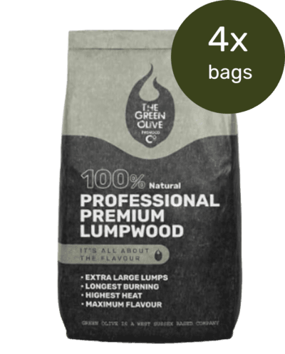 Premium Professional Lumpwood Charcoal 10Kg x 4 Bags