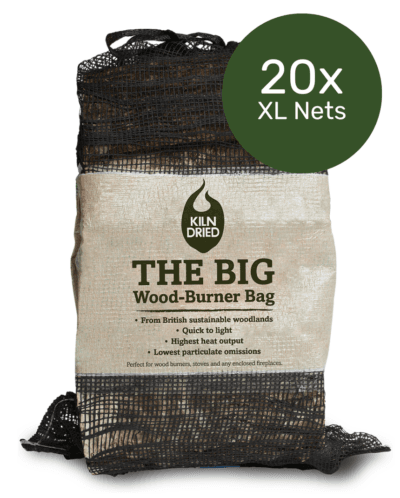 British Kiln Dried Logs x 20 XL Nets