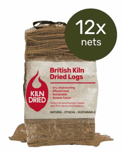 British Kiln Dried Logs – 12 Bags