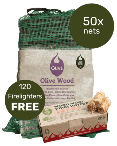 Olive Wood Logs 20L x 50 Nets