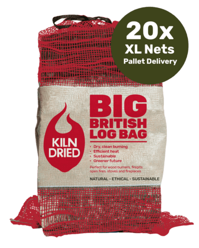 British Kiln Dried Logs x 20 XL Nets