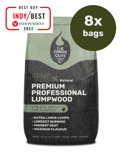 Premium Professional Lumpwood Charcoal 10Kg x 8 Bags