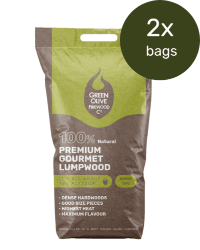 Premium Gourmet Lumpwood BBQ Charcoal 5kg x 2 Bags