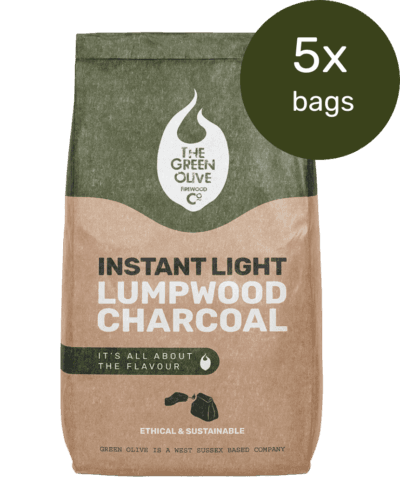 Instant Light Lumpwood Charcoal 2kg x 5 Bags