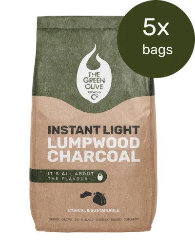 Instant Light Lumpwood Charcoal 2kg x 5 Bags