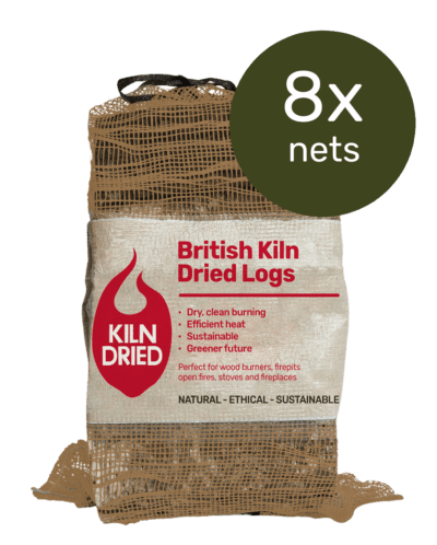 British Kiln Dried Logs x 8 Bags