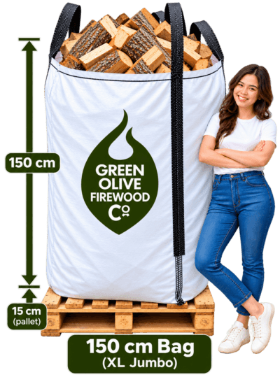 Kiln Dried British Logs – XL Jumbo Bag