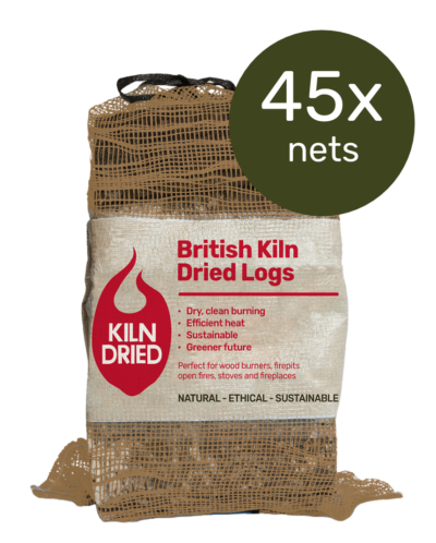 British Kiln Dried Logs x 45 Nets
